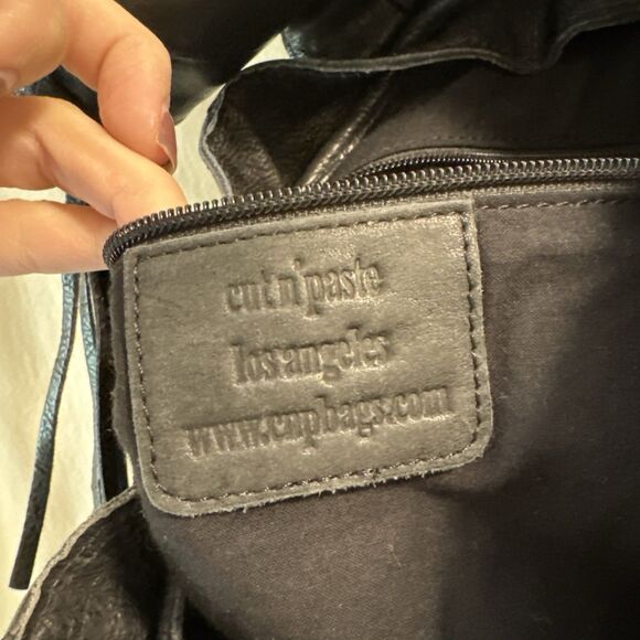 Cut N Paste Bags Leather Backpack Black - Picture 5 of 8